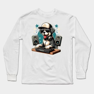 dog dj Long Sleeve T-Shirt